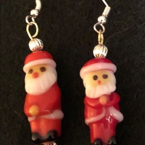 Santa earrings